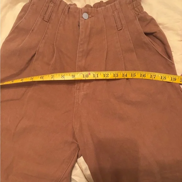 Aaron & amber denim pleated high waist ankle S - Picture 7 of 8